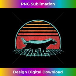 Honey Badger Retro Vintage 80s Style Animal Lover - Artisanal Sublimation PNG File - Spark Your Artistic Genius