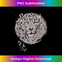 Snow Leopard - Innovative PNG Sublimation Design - Craft with Boldness and Assurance
