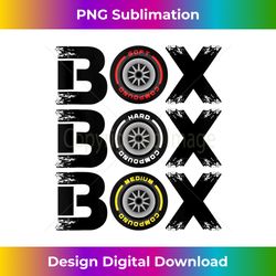 box box box f1 tyre compound v2 design car lover - sophisticated png sublimation file - rapidly innovate your artistic vision