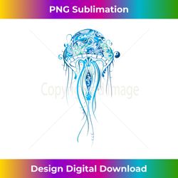 jellyfish graphic ocean aquarium beach vacation - bespoke sublimation digital file - access the spectrum of sublimation artistry