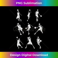 Cute Halloween Basketball Skeleton Dunking Dribble Boys - Vibrant Sublimation Digital Download - Channel Your Creative Rebel