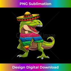 Dinosaur Mexican Poncho Sombrero Cinco de Mayo Boys - Bohemian Sublimation Digital Download - Rapidly Innovate Your Artistic Vision