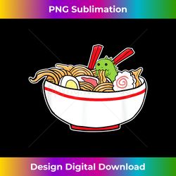 Kawaii Anime Rex Dinosaur Cute Dinosaurs Japanese Ramen - Sublimation-Optimized PNG File - Elevate Your Style with Intricate Details