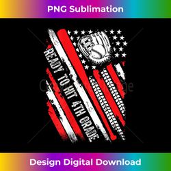 Ready To Hit 4th Grade Back To School Baseball July 4 - Edgy Sublimation Digital File - Access the Spectrum of Sublimation Artistry