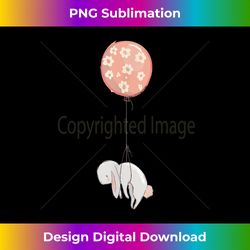 cute bunny rabbit & balloon  animal lover & - sophisticated png sublimation file - animate your creative concepts