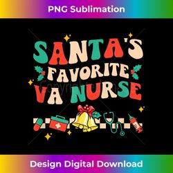 Santas Favorite VA Nurse Christmas Pajama - Sleek Sublimation PNG Download - Reimagine Your Sublimation Pieces