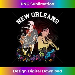 Jazz Lovers New Orleans Louisiana with Trumpet and Sax - Bespoke Sublimation Digital File - Elevate Your Style with Intricate Details