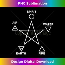 Pentagram Air Fire Water Spirit Earth Pagan Witchcraft Wicca - Crafted Sublimation Digital Download - Channel Your Creative Rebel