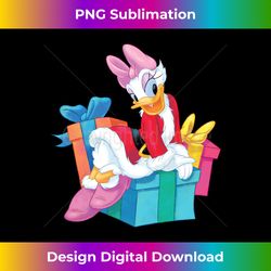 Disney Daisy Duck in Santa Outfit Holiday - Luxe Sublimation PNG Download - Access the Spectrum of Sublimation Artistry