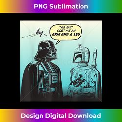 Star Wars Funny Darth Vader and Boba Fett Comic - Deluxe PNG Sublimation Download - Elevate Your Style with Intricate Details
