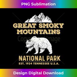 Great Smoky Mountains Tennessee Bear - Sophisticated PNG Sublimation File - Rapidly Innovate Your Artistic Vision