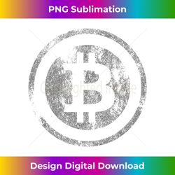 Vintage Bitcoin Logo - Futuristic PNG Sublimation File - Immerse in Creativity with Every Design