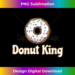 Donut King - Contemporary PNG Sublimation Design - Craft with Boldness and Assurance