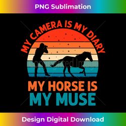 Horse Photography Horseback Riding Horses Hobby Photographer - Minimalist Sublimation Digital File - Elevate Your Style with Intricate Details