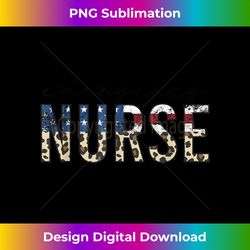 ER Nurse Patriotic Memorial Day 4th of July - Futuristic PNG Sublimation File - Customize with Flair