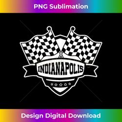 Indianapolis Indiana Racing Checkered Flag - Futuristic PNG Sublimation File - Chic, Bold, and Uncompromising