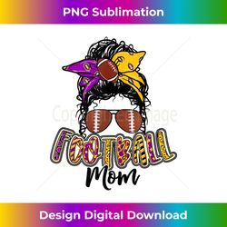 Football Mom Purple and Gold - Edgy Sublimation Digital File - Spark Your Artistic Genius