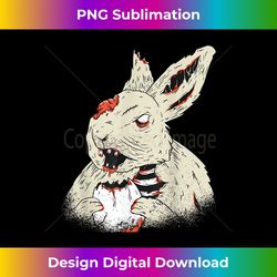 Happy Halloween Horror Bunny Costume Scary Easter Bunny - Sleek Sublimation PNG Download - Immerse in Creativity with Every Design