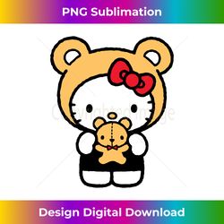 Hello Kitty Teddy Bear Dress Up - Urban Sublimation PNG Design - Access the Spectrum of Sublimation Artistry