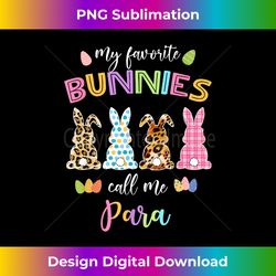 My Favorite Bunnies Call Me Paraprofessional Leopard Easter - Futuristic PNG Sublimation File - Enhance Your Art with a Dash of Spice
