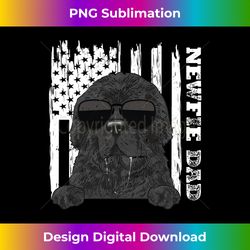 Newfie Dad American Flag Newfoundland Dog - Crafted Sublimation Digital Download - Customize with Flair