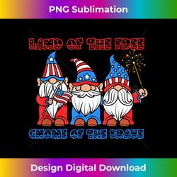 Gnome Of The Brave July 4th Patriotic Pride Gnomes American - Urban Sublimation PNG Design - Elevate Your Style with Intricate Details