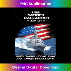 USS Patrick Gallagher DDG-127 Destroyer Ship USA Flag Xmas - Luxe Sublimation PNG Download - Spark Your Artistic Genius