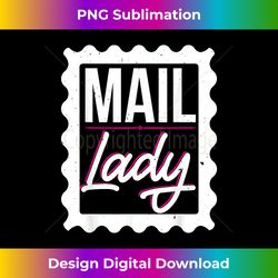 Female Postal Worker Mail Lady Stamp - Bohemian Sublimation Digital Download - Lively and Captivating Visuals