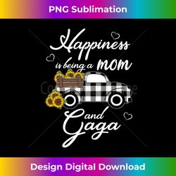 Sunflower Grandma Happiness is being a Mom and Gaga - Bespoke Sublimation Digital File - Chic, Bold, and Uncompromising