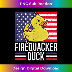 Firequacker Duck 4th of July Firecracker Independence Day - Chic Sublimation Digital Download - Elevate Your Style with Intricate Details