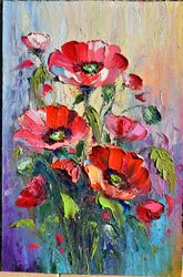 Flower bouquet, painting with flowers. Decor for the interior of the room. original painting
