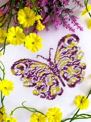VARIEGATED BUTTERFLY Cross stitch pattern PDF by CrossStitchingForFun Instant Download, Variegated cross stitching