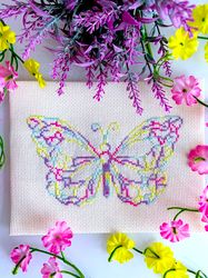 VARIEGATED FAIRY BUTTERFLY Cross stitch pattern PDF by CrossStitchingForFun Instant Download