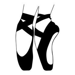 ballet shoes instant download svg png eps dxf jpg digital download untitled