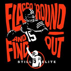 Flacco Round And Find Out Cleveland Browns Player SVG
