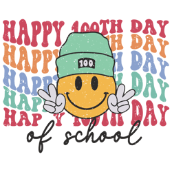 Happy 100th Day Of School Celebration SVG