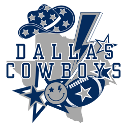 Dallas Cowboys Star Lighting Hat Football SVG Digital Download Untitled