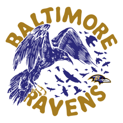 Retro Baltimore Ravens SVG Cricut Digital Download