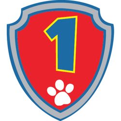 Paw Patrol Shield Alphabet 1 Paw Patrol Svg Paw Patrol Clipart Cartoon Paw Svg Dog Patrol Svg Digital Download