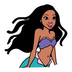 Black Little Mermaid Svg Black Ariel Svg The Little Mermaid African Svg