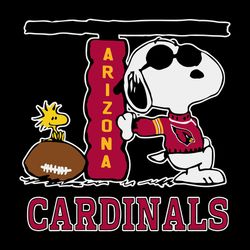 Snoopy Joe Cool And Woodstock The Arizona Cardinals SVG
