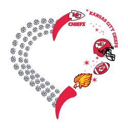 Heart Fan Kansas City Chiefs SVG