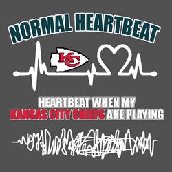 Kansas City Chiefs Heartbeat SVG