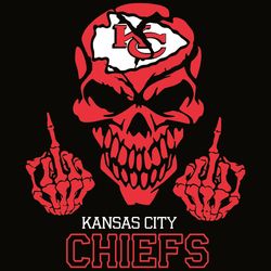 Kansas City Chiefs Skull SVG