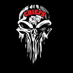 Kansas City Chiefs Skull SVG for Cricut and Sublimation
