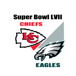 Kansas City Chiefs Vs Philadelphia Eagles Super Bowl 2023 SVG