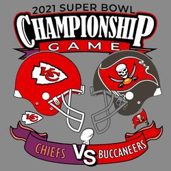 Super Bowl 2021 SVG Kansas City Chiefs vs Tampa Bay Buccaneers