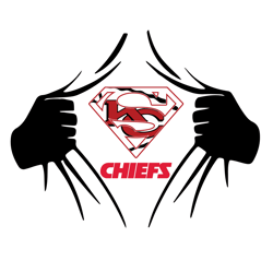 Superman Logo Chiefs Football Fan Art