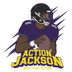 Action Jackson Athletic SVG Baltimore Ravens SVG