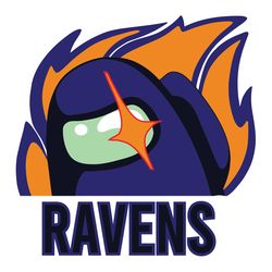 Among Us Baltimore Ravens SVG